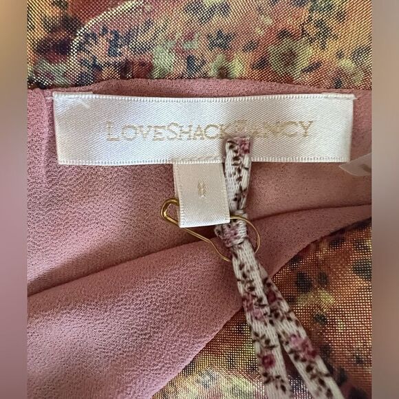 NWT Loveshackfancy Jovanna metallic mini pink orchid size 8 - Picture 12 of 15